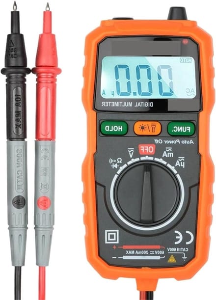 Digitale Multimeter - Stroom Tester - Elektra Meten - Automatisch Bereik - 2000 Tellingen - Zwart