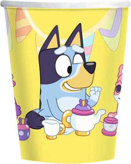 RIETHMULLER - 8 Bluey kartonnen bekers 266 ml