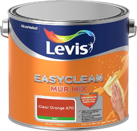 Levis - Easyclean Mur Mat Mix - Clear Orange A70 - Mengverf - 2,5 L