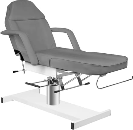 Behandelstoel/Pedicurestoel grijs - behandeling - stoel - massage - wimpers - tatoeage