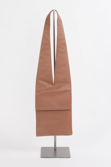 Leren schoudertas Norway 1 met soufflet sepia