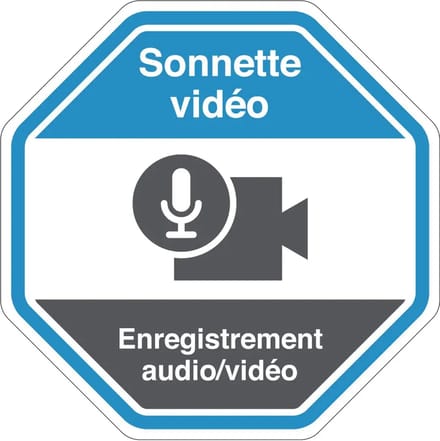 Sonnette vidéo sticker | 7,5 cm