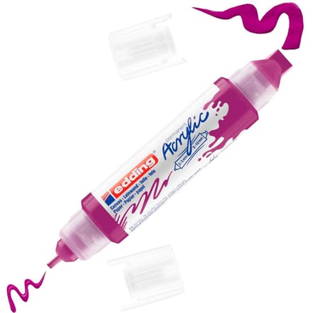 Edding 5400 3D double liner - Acrylmarker - Bessen Rood (910)