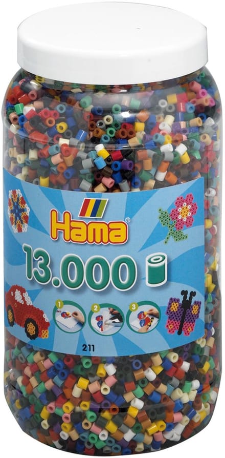 Hama Strijkkralen in Pot - Mix (067), 13.000st.