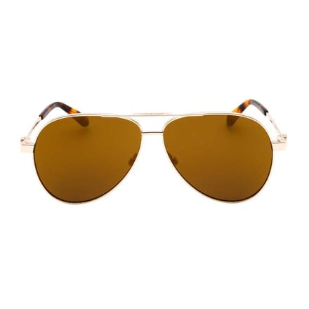 Off White Unisex volwassen zonnebril Ruston L gespiegeld (Goud)