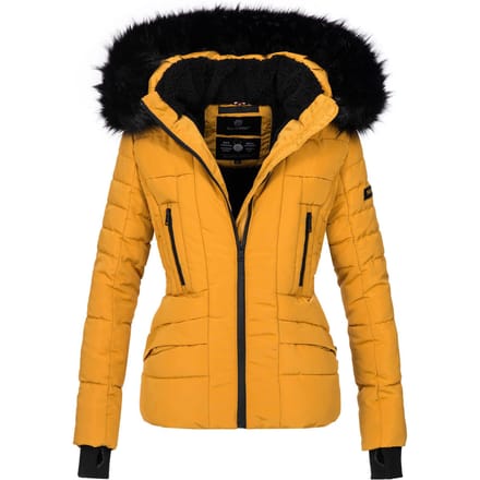 Navahoo Dames Winterjas Adele – Warm, Met Teddyvoering & Afneembare Bontkraag