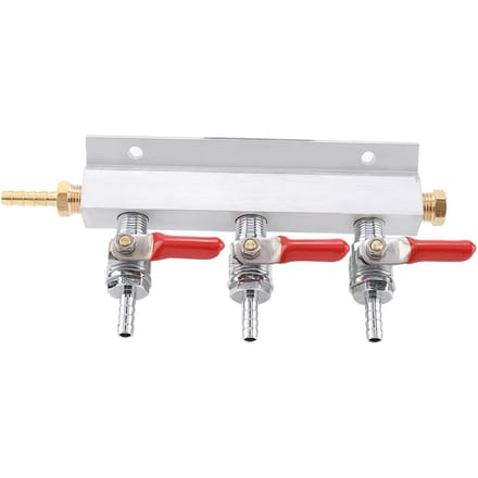 3-weg CO2 Gas Distributie Manifold Bier Tappen Vat Dispenser white