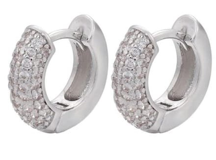 Jobo By JET - Scott oorbellen - Zilver - Diamanten