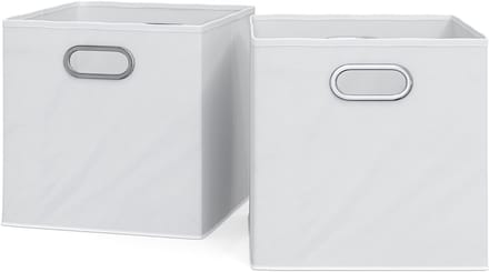 Vicco Opbergbox – 30 x 30 cm Set van 2 Wit