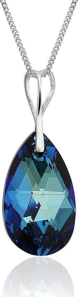 Montebello Ketting Protium - 925 Zilver Gerhodineerd - Swarovski - 22x13mm - 45cm