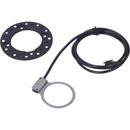 Fiets Kracht Trapondersteuningssensor Stofdicht Compact Dubbel Magnetisch Circuit Lichtgewicht Pulsversterker black