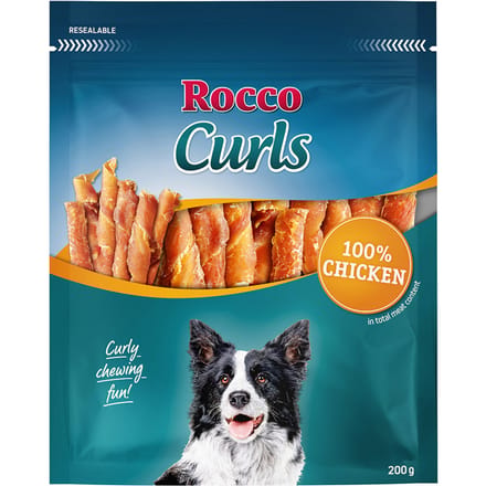 200g Rocco Curls Kip Hondensnacks