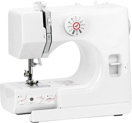 Naaimachine Beginners - Hobby Naaimachine - Kleding Maken - 12 Steekpatronen - 2800 Gram - Wit