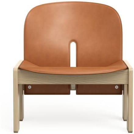 Karakter Fauteuil Scarpa 925 - essen natuur - Sattel Leder Cognac