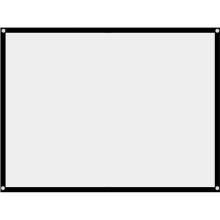 1 stuks Draagbaar Opvouwbaar Kreukvrij Wit Projector Gordijn Projectiescherm 4:3 (60inch)