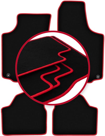 CARLUX-RED automatten voor: Opel Corsa C hatchback (2000-2006)