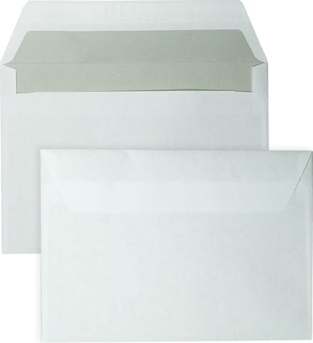 C6 Enveloppen A6 formaat wit - 114 x 162 mm - 100 stuks - Zelfklevend met plakstrip - 80 Gram - DULA