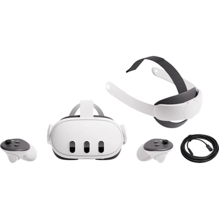 Meta Quest 3 512GB + BlueBuilt PC Link Cable + Elite Strap