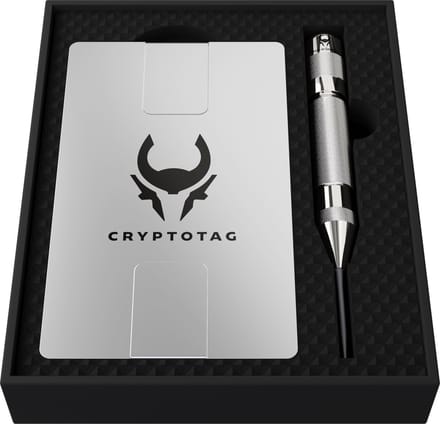 CRYPTOTAG Zeus Starter Kit - Seed phrase back-up