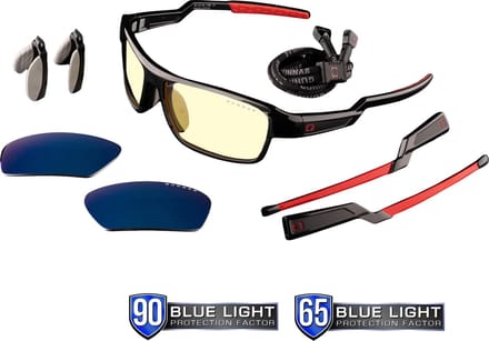 GUNNAR - Lightning Bolt 360 Gaming Bril - Computerbril - Blauw Licht Bril - Blue Light Glasses 0.2 Sterkte Amber