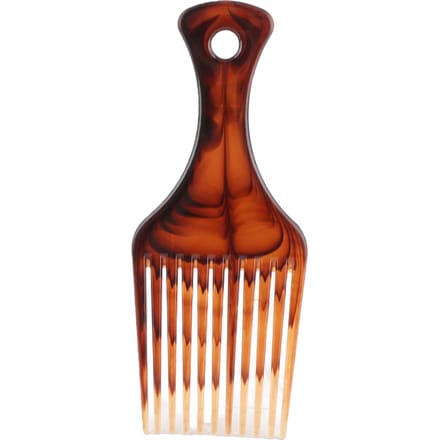 Plastic Haarborstel Inzet Afro Haar Prikkam Haarvork Kam Kappers Styling Tool voor Man & Vrouw brown