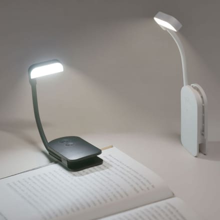 LED-leeslamp met clip – verstelbaar, draagbaar en USB-oplaadbaar boeklicht voor nachtlezen