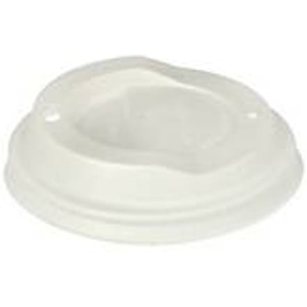 Papstar C-PLA-bekerdeksels Ø 9 cm, wit, composteerbaar (EN 13432), tot 85 °C, 50 stuks