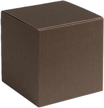 Cadeauverpakking vierkant-kubus karton 7x7x7cm BRUIN (200 stuks)