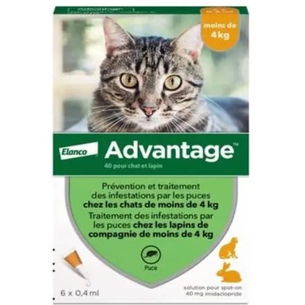Anti-vlooien Elanco Advantage (0-4 kg)C