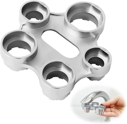 Dailygoods- Kraansleutel Vijf-in-één - Bubbelbeluchtingssleutel