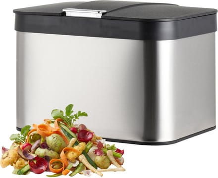 Gft-afvalakje - aanrecht - 4,5 l - rvs