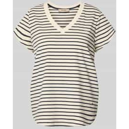 t-shirt met v-hals model 'Kala'