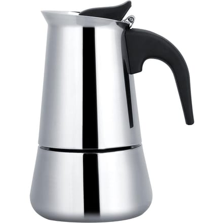 Draagbare Roestvrijstalen Koffiepot Moka Espressomaker Mocha Pot (300 ml) gray