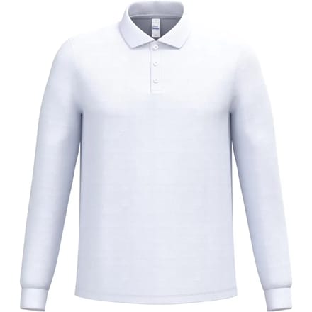 Polo van piqué stof met lange mouwen iDeal Basic Brand