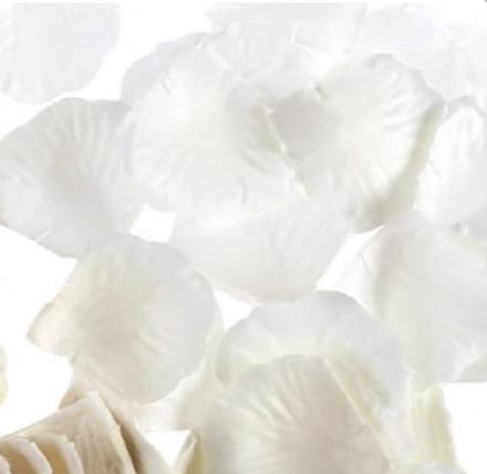 500 Rozenblaadjes Wit - Trouwen-Charme Bijoux