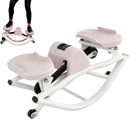 Core Trainer - Stapmachine Thuistraining - Buikspier Training - Geluidsloze Beweging - Compact Ontwerp - Zwart