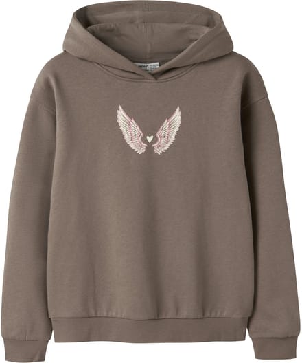 NAME IT - NKFLOTUSE LS RLX SWEAT WH BRU - Meisjes - Sweaters