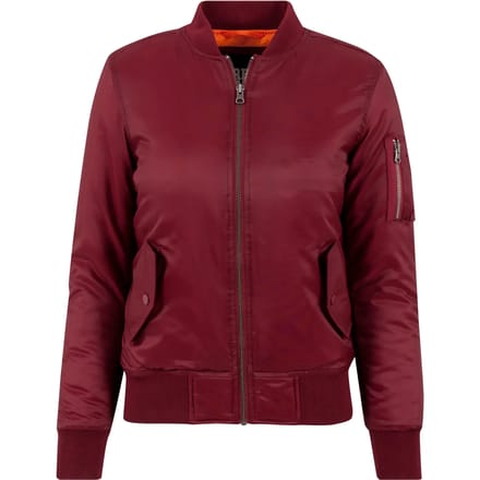 Urban Classics - Basic Bomber jacket - XS - Bordeaux rood
