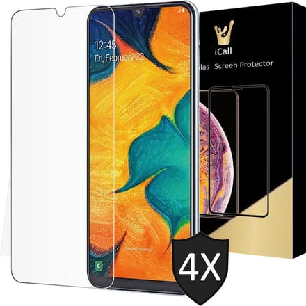 Screenprotector geschikt voor Samsung Galaxy A30 - 4x FullGuard Glas Screen Protector