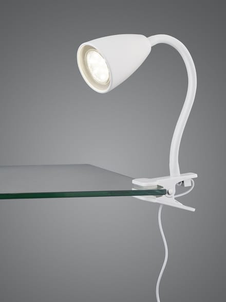 TRIO WANDA Klemlamp - Wit mat