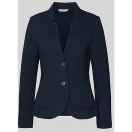 Tom Tailor - Slim fit blazer met ottoman-structuur - Maat M - sky captain blue