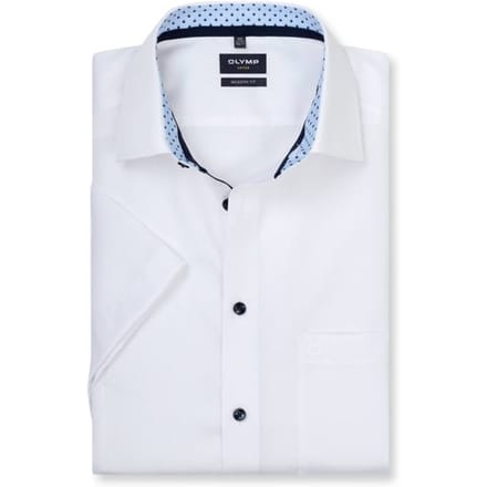 OLYMP Luxor Overhemd, Modern Fit, New Kent, Wit