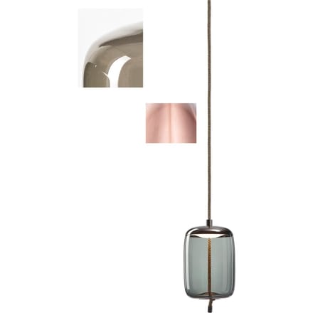 Brokis - Knot Cilindro - bruin, helder glas - 1 Meter - M