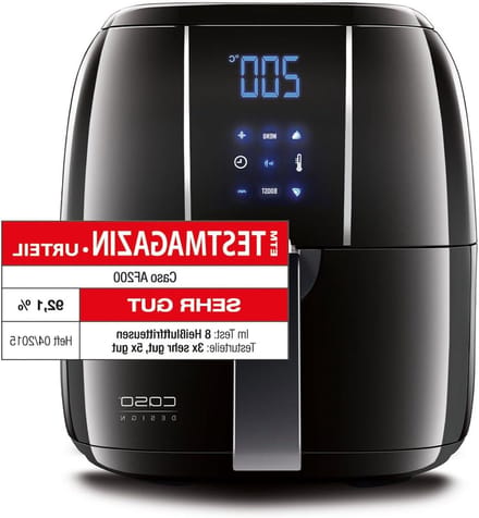 Heteluchtfriteuse - Mini oven - Gezond Frituren - 6 Programma's - 3 Liter - Zwart