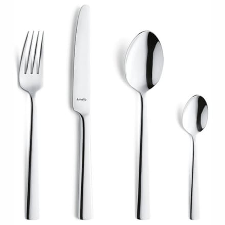 Amefa Moderno - 6 persoons - 24-delige Bestekset - Voor 6 personen - Zilver-Luxe geschenkdoos- Hoogwaardig 18/10 chroomnikkelstaal