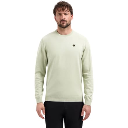No Excess Pullover crew neck melange green