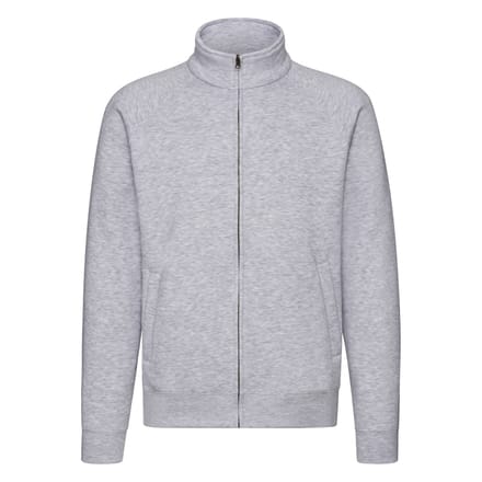Fruit of the Loom Sweatjack Heren Premium (Heide Grijs)