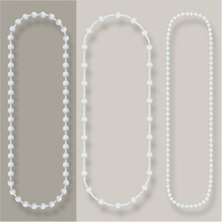 Eindeloze Rolgordijnketting Vervangen Wit 100 cm 4.5 x 6 mm