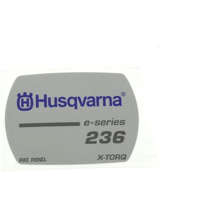 Husqvarna 236e starterkap sticker