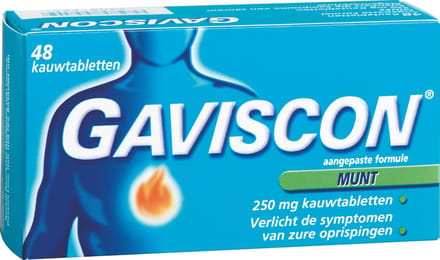 Gaviscon Munt - Maagzuurremmer - 48 Kauwtabletten